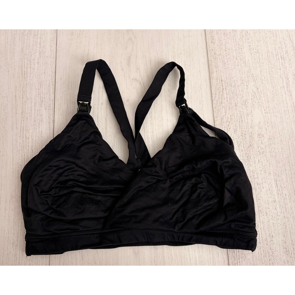 Spanx Wireless Nursing Bra Sz M Black
